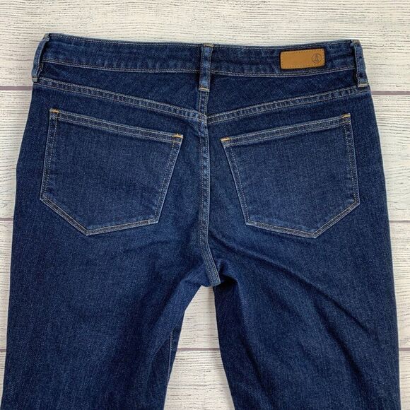 Lands' End Jeans sz 2 Petite Bootcut Dark Wash 25.5" Inseam Short - Picture 6 of 12